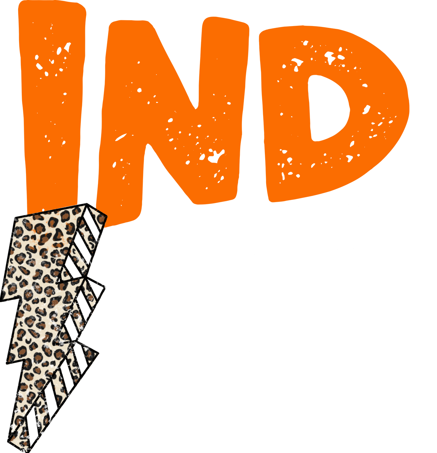 DTF INDIANS ORANGE/WHITE LB TRANSFER