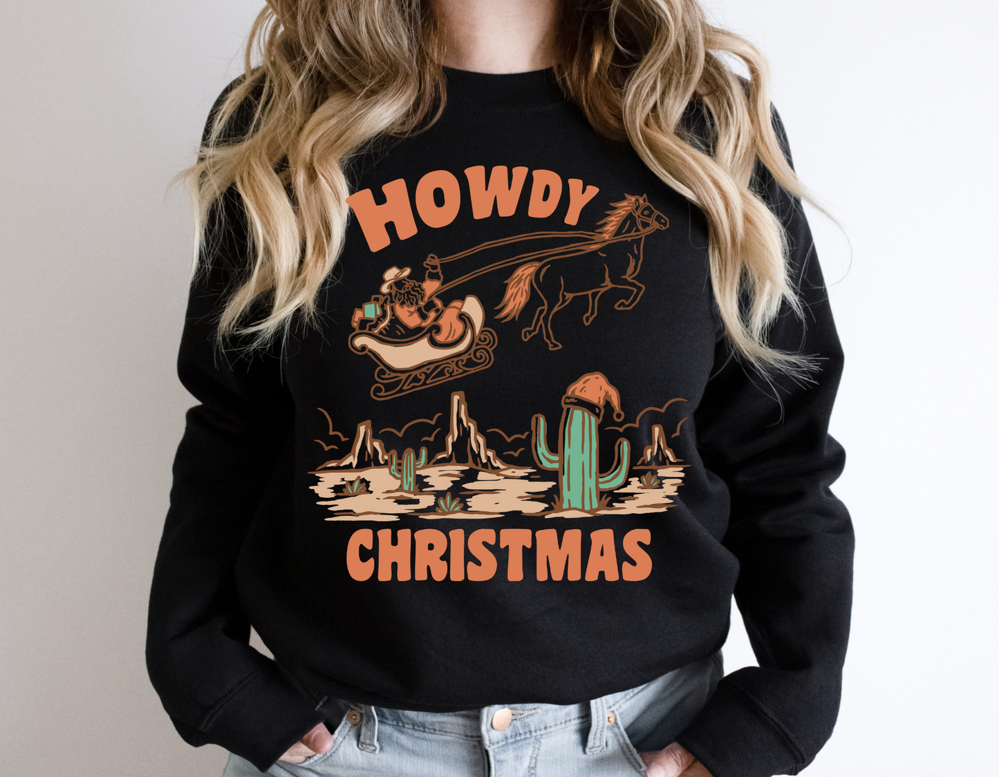 DTF CHRISTMAS HOWDY TRANSFER