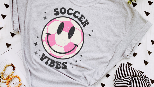 DTF SOCCER VIBES (pink) TRANSFER