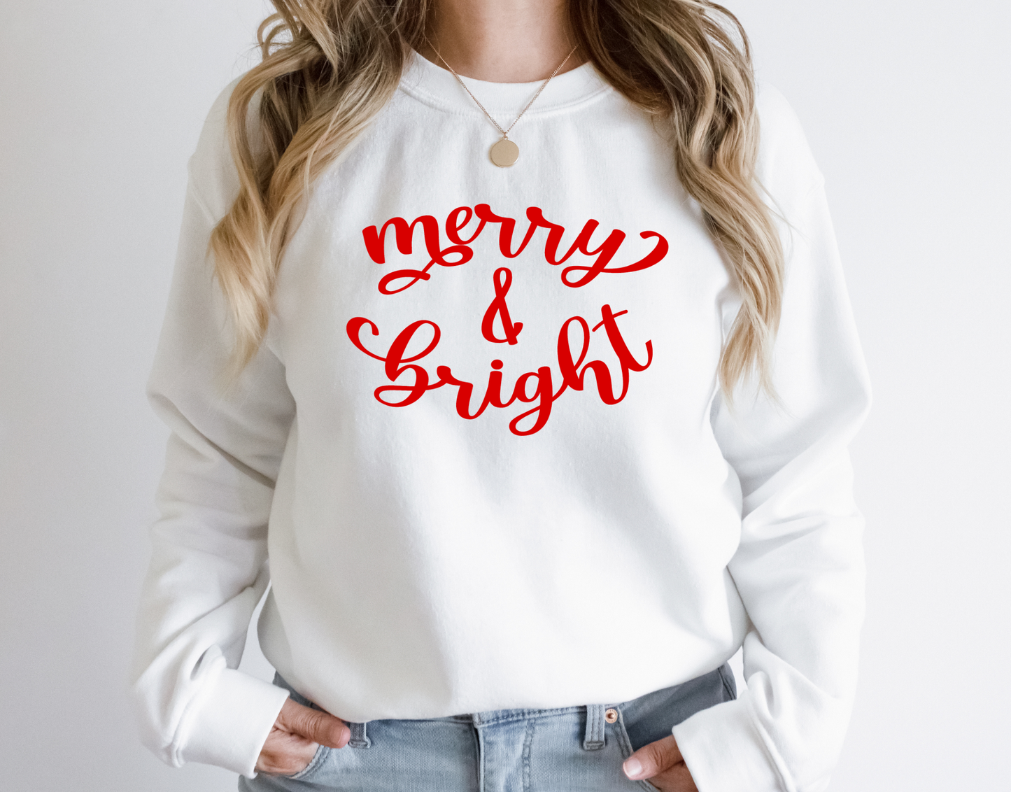 DTF MERRY & BRIGHT RED SCRIPT TRANSFERS