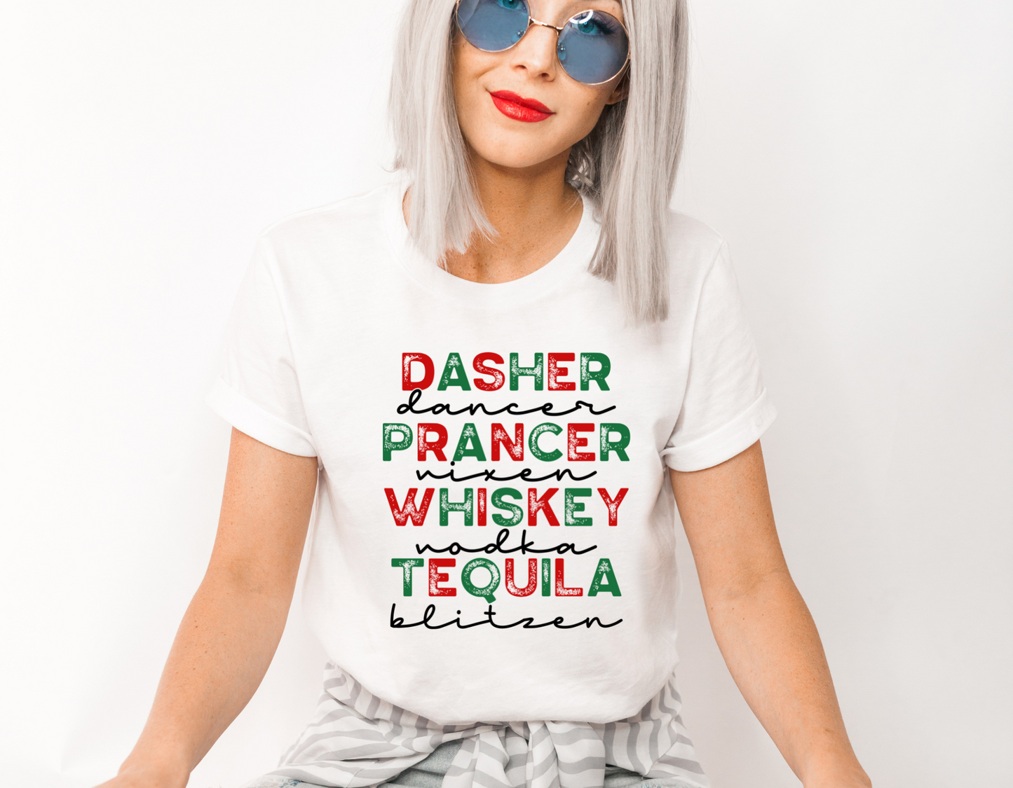 DTF REINDEER NAMES X ALCOHOL TRANSFER