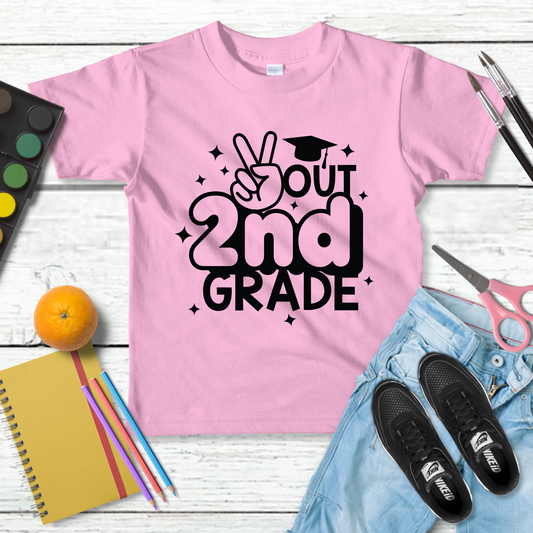 DTF PEACE OUT 2ND GRADE TRANSFER