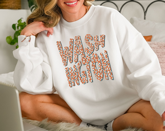DTF WASHINGTON BOHO LEOPARD TRANSFER