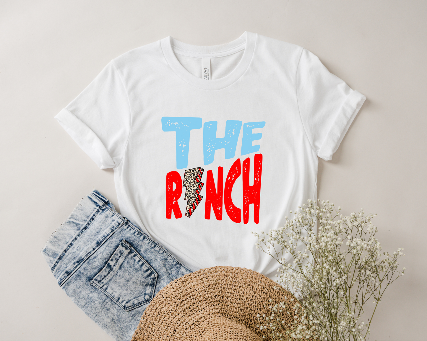 DTF THE RANCH RED/BLUE LB TRANSFER