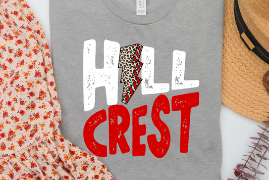 DTF HILLCREST WHITE + RED LB TRANSFER