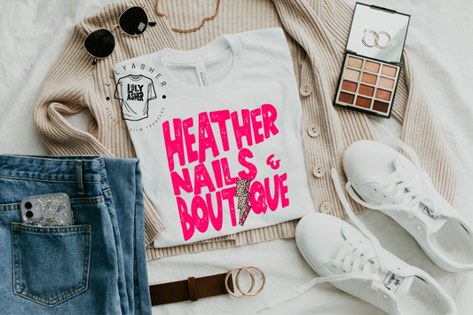 DTF HEATHER NAILS & BOUTIQUE TRANSFER