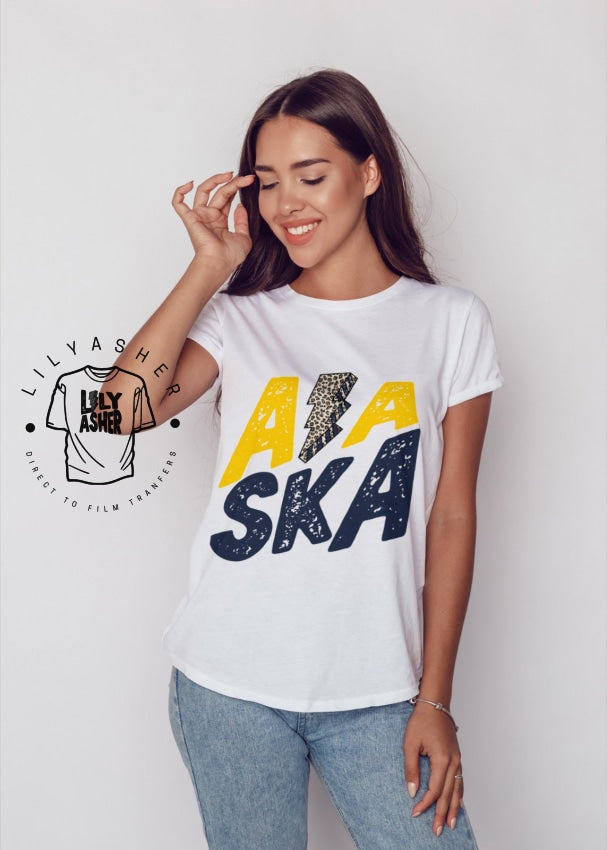 Dtf Alaska Navy & Yellow Lb Transfer