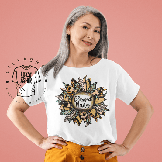 Dtf Blessed Nana Sunflower Transfer