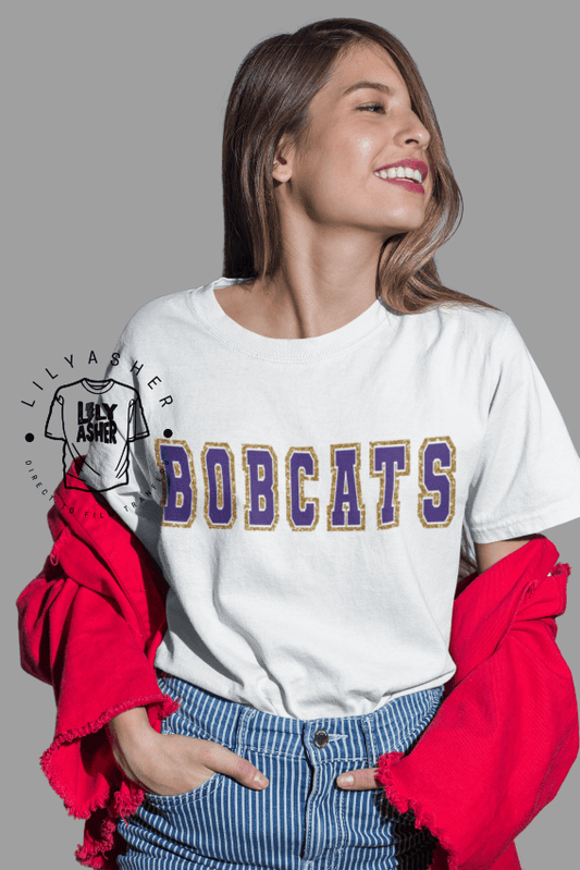 Dtf Bobcats Purple Varsity Transfer