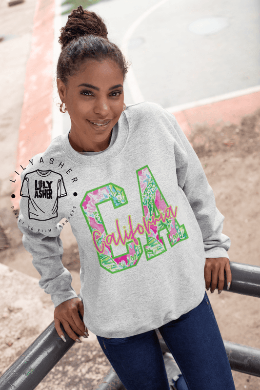 Dtf California Preppy Transfer