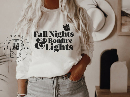 Dtf Fall Nights & Bonfire Lights Transfers