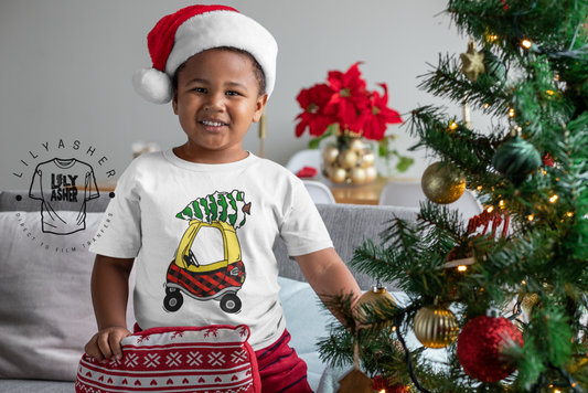 Dtf Gingham Christmas Buggy Transfers
