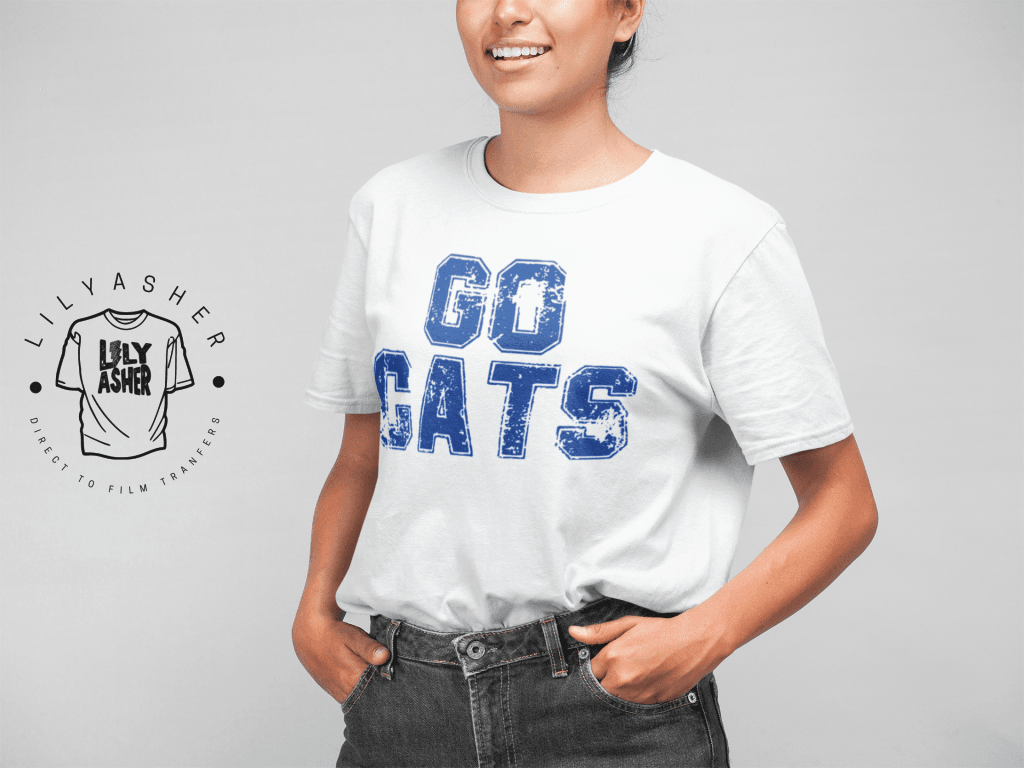 Dtf Go Cats Distressed Transfer