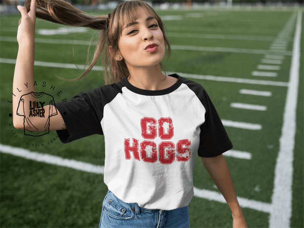 Dtf Go Hogs Distressed Transfer