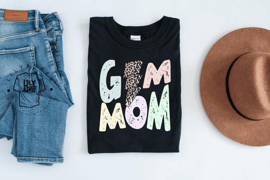 Dtf Gym Mom Pastel Lightning Bolt Transfer