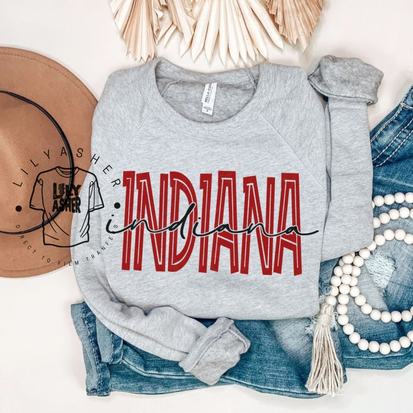 Dtf Indiana State Design Transfers