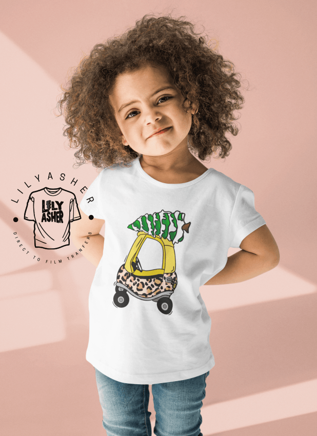 Dtf Leopard Christmas Buggy Transfers