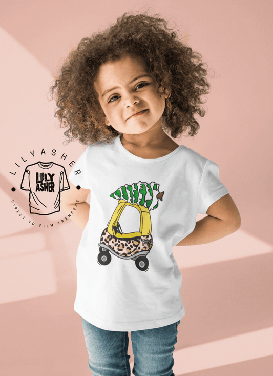 Dtf Leopard Christmas Buggy Transfers