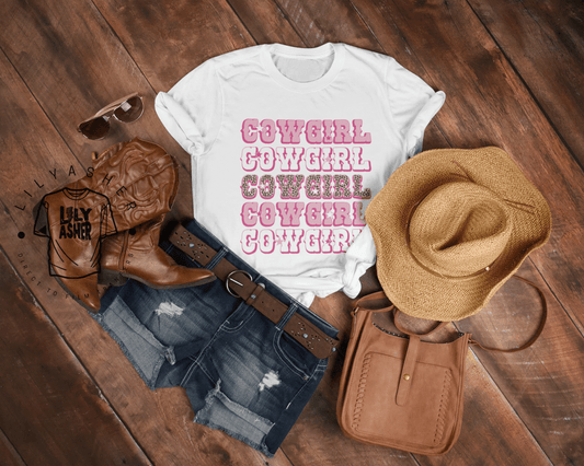 Dtf Leopard Cowgirl Transfer