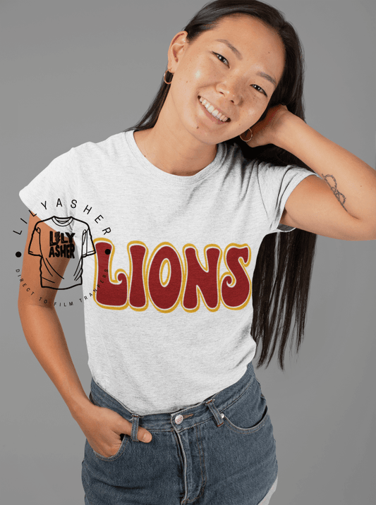 Dtf Lions Retro Transfer