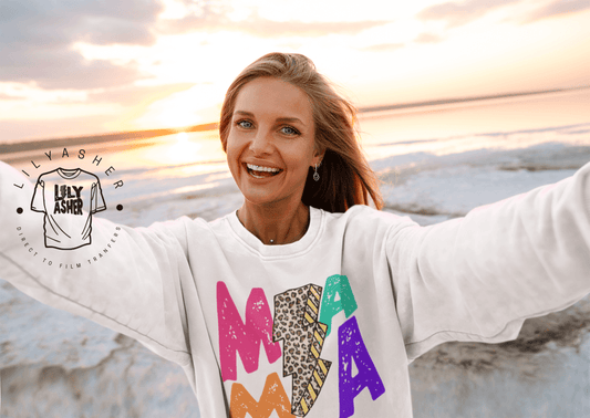 Dtf Mama Multi-Color Lightning Bolt Transfer