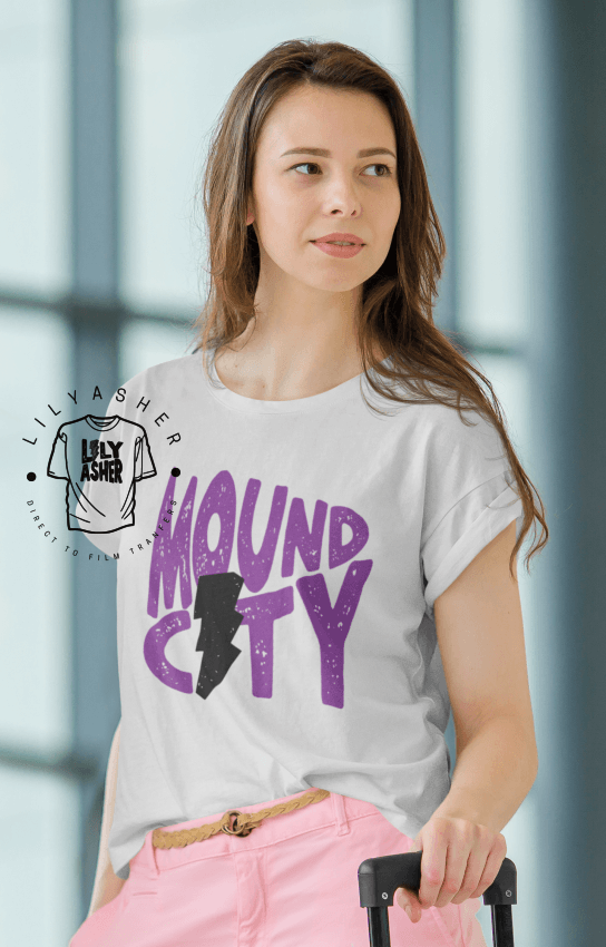 Dtf Mound City Purple Lightning Bolt Transfer