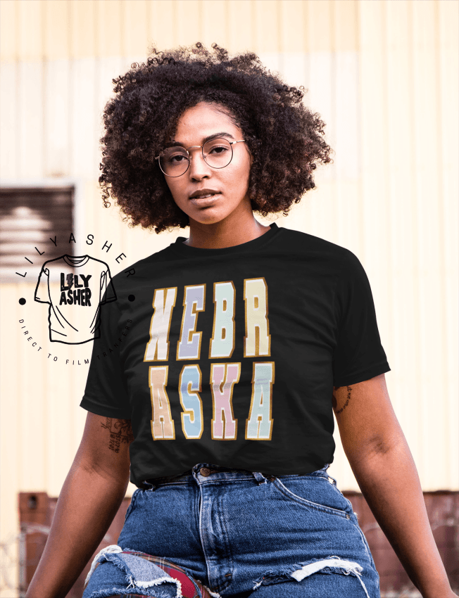 Dtf Nebraska Pastel & Rose Gold Transfers