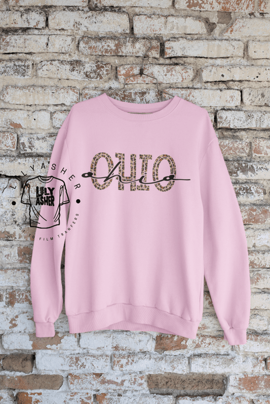 Dtf Ohio Classic Leopard Script Transfer