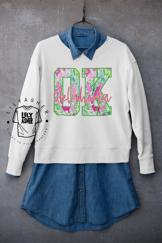 Dtf Oklahoma Preppy Transfer