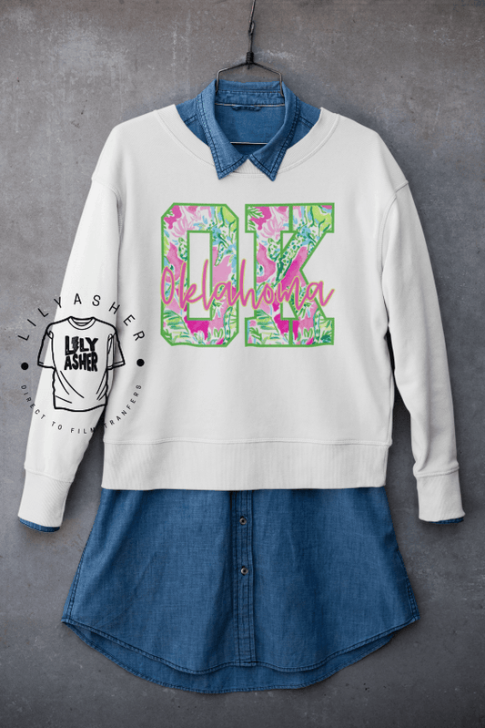Dtf Oklahoma Preppy Transfer