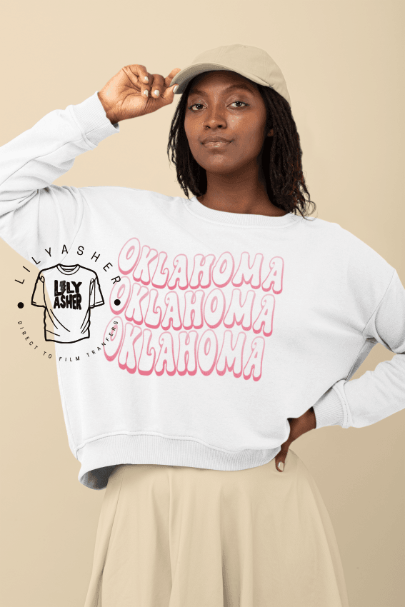 Dtf Oklahoma Retro Pink Transfer