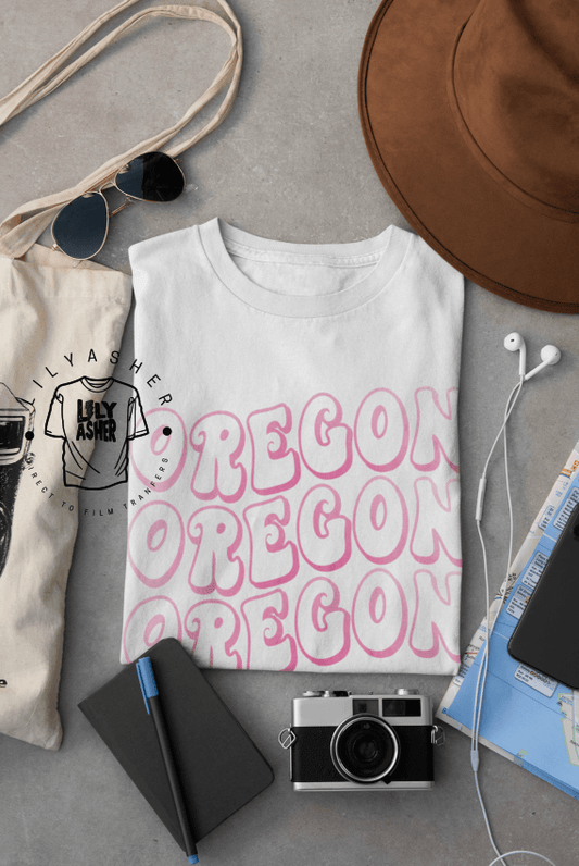 Dtf Orgeon Pink Curvy Transfer
