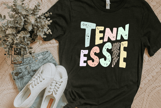 Dtf Tennessee Pastel Lightning Bolt Transfer