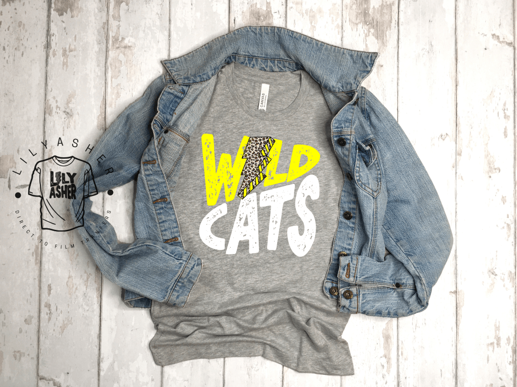 Dtf Wildcats Neon Yellow/wh Lb Transfer