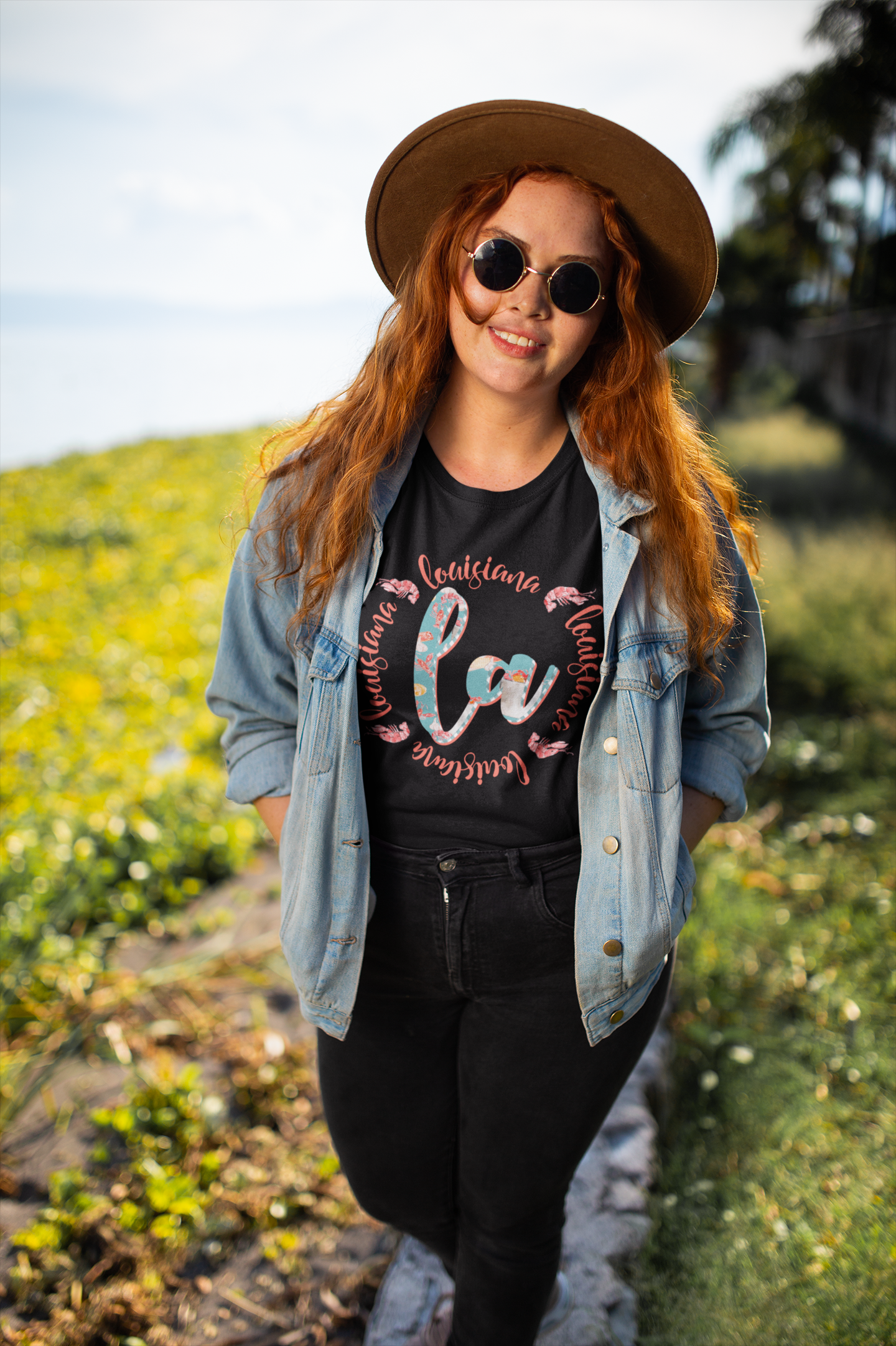 DTF LOUSIANA CRAWFISH + GINGHAM TRANSFER